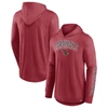 Fanatics Branded Cardinal Arizona Cardinals Front Runner Long Sleeve Hooded T-shirt In Cardinal