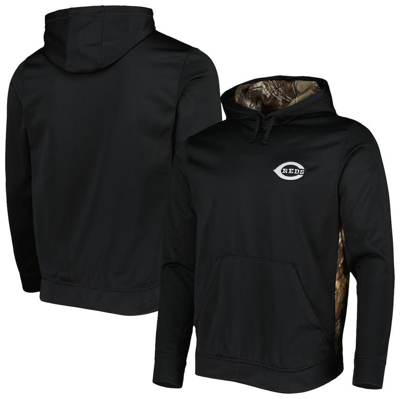 Dunbrooke Men's  Black, Camo Cincinnati Reds Ranger Pullover Hoodie In Black,camo