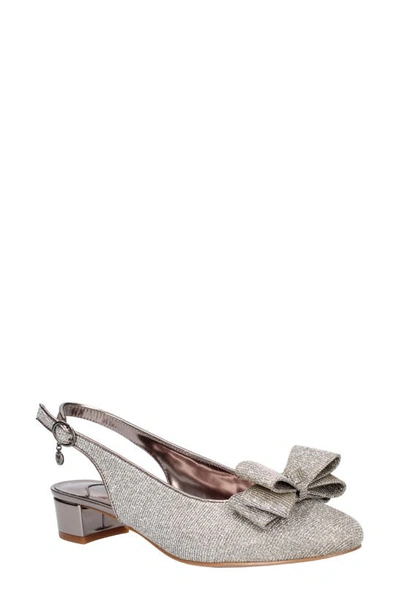 J. Reneé Tanay Slingback Pump In Pewter