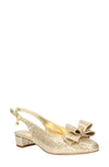 J. Reneé Tanay Slingback Pump In Gold