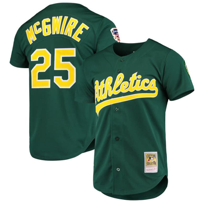Mitchell & Ness Mark Mcgwire Green Oakland Athletics 1997 Cooperstown Collection Authentic Jersey