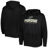 Colosseum Black Purdue Boilermakers Team Lantern Pullover Hoodie In Black
