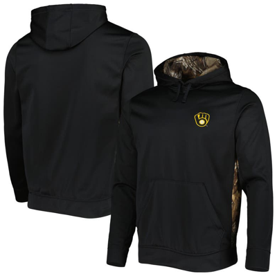 Dunbrooke Men's  Black, Camo Milwaukee Brewers Ranger Pullover Hoodie In Black,camo