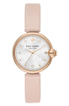 KATE SPADE CHELSEA PARK LEATHER STRAP WATCH, 32MM