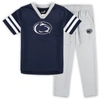 OUTERSTUFF PRESCHOOL NAVY/GRAY PENN STATE NITTANY LIONS RED ZONE JERSEY & PANTS SET