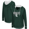 COLOSSEUM COLOSSEUM GREEN MICHIGAN STATE SPARTANS TUNIC PULLOVER HOODIE