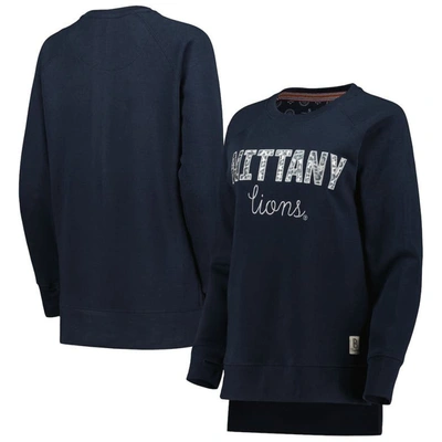 Pressbox Navy Penn State Nittany Lions Steamboat Animal Print Raglan Pullover Sweatshirt