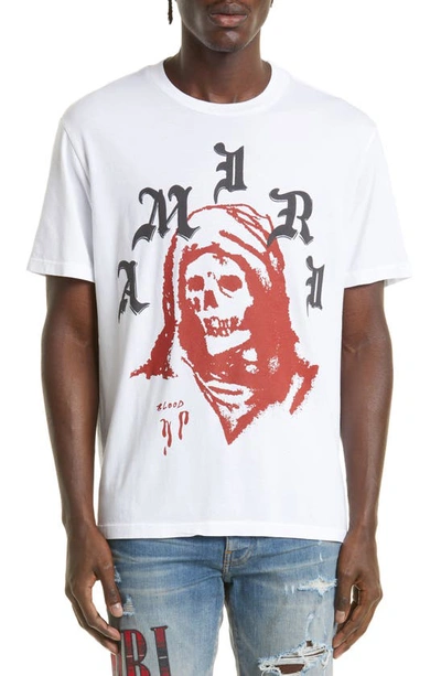 Amiri Wes Lang Solar Kings Logo-print Cotton-jersey T-shirt In White