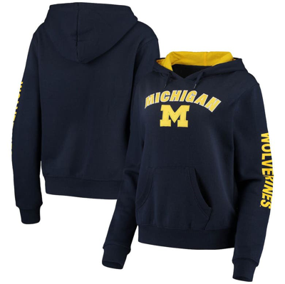Colosseum Navy Michigan Wolverines Loud And Proud Pullover Hoodie