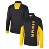 Colosseum Men's Black Iowa Hawkeyes Bart Windshirt Quarter-zip Pullover Jacket In Black