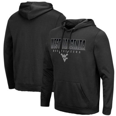 Colosseum Black West Virginia Mountaineers Blackout 3.0 Pullover Hoodie