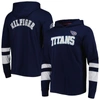 TOMMY HILFIGER TOMMY HILFIGER NAVY/WHITE TENNESSEE TITANS ALEX LONG SLEEVE HOODIE T-SHIRT