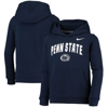 NIKE YOUTH NIKE NAVY PENN STATE NITTANY LIONS CLUB FLEECE PULLOVER HOODIE