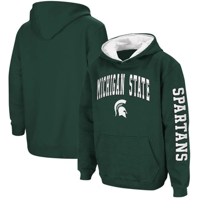 Colosseum Kids' Youth  Green Michigan State Spartans 2-hit Team Pullover Hoodie