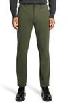 Theory Men's Zaine Precision Ponte Slim-straight Chino-style Pants In Green