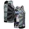 Mitchell & Ness Men's  Shaquille O'neal Black And Gray Orlando Magic Sublimated Player Tank Top In Black