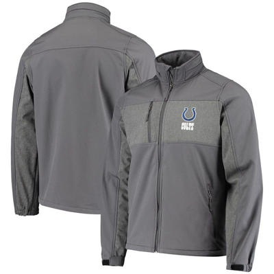Dunbrooke Graphite Indianapolis Colts Circle Zephyr Softshell Full-zip Jacket