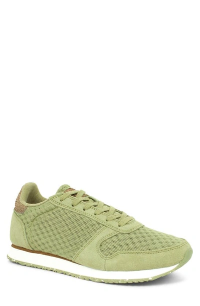 Woden Ydun Suede Mesh Ii Sneaker In Dusty Olive