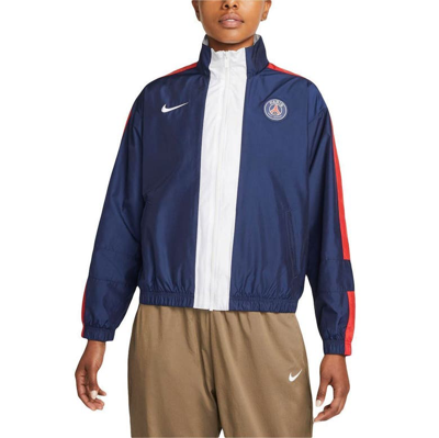 Nike Navy Paris Saint-germain Essential Anthem Full-zip Jacket In Blue