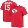 Fanatics Men's Patrick Mahomes Red Kansas City Chiefs Icon Player Name Number T-shirt In Red