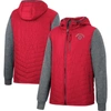 COLOSSEUM COLOSSEUM SCARLET OHIO STATE BUCKEYES COURSE HERRINGBONE FULL-ZIP HOODIE