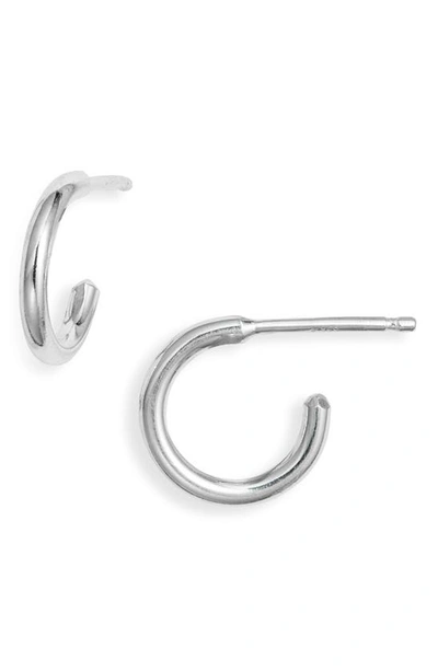 Nashelle Everyday Hoop Earrings In Sterling Silver