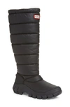 Hunter Intrepid Knee High Snow Boot In Black