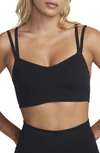 Nike Alate Trace Dri-fit Strappy Light Support Sports Bra In Black