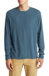 Nn07 Clive 3323 Slim Fit Long Sleeve T-shirt In Sea Blue