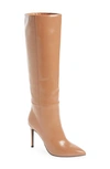 Jeffrey Campbell Arsen Knee High Stiletto Boot In Light Tan