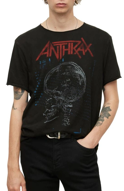 John Varvatos Anthrax White Noise T-shirt In Black
