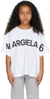 MM6 MAISON MARGIELA KIDS WHITE PRINT T-SHIRT