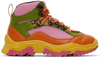 Stella Mccartney Kids Multicolor Hiking Boots In 999 Multi