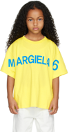 MM6 MAISON MARGIELA KIDS YELLOW PRINT T-SHIRT