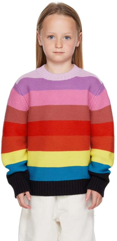 Stella Mccartney Kids Multicolor Stripe Sweater In 999 Multi