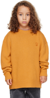 MAIN STORY KIDS ORANGE EMBROIDERED SWEATER