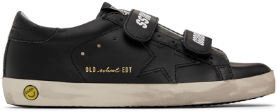 Golden Goose Kids Black Old School Sneakers In 90100 Black