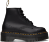 Dr. Martens Black 101 Quad Platform Boots In Black