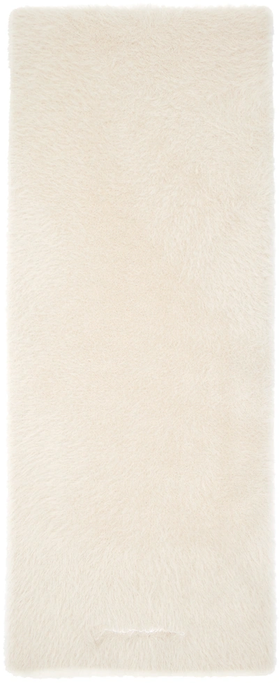 Jacquemus Beige Le Papier Neve Scarf In Off-white