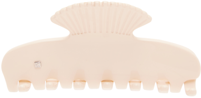 Sophie Buhai Taupe Small Fan Shell Claw Hair Clip In Ivory