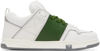 Valentino Garavani Rockstud Open Leather Sneaker In White