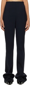 Sportmax Navy Elleni Trousers In 006 Midnight Blue