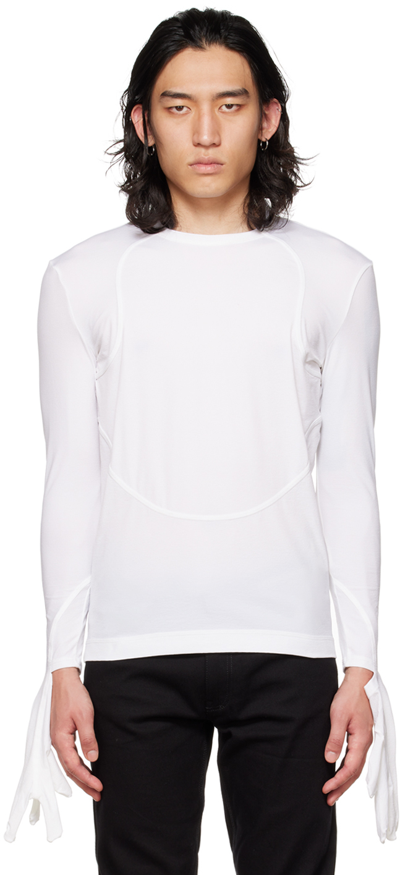 Givenchy White Hood Turtleneck In 100-white