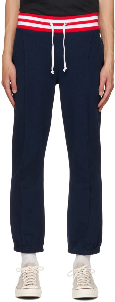 Noah Navy Track Lounge Pants In Nvy Navy