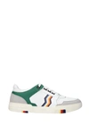 MISSONI SNEAKERS ACBC LEATHER WHITE PINE GREEN