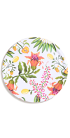 La Doublej Round Printed Tray In Eden