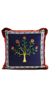 La Doublej Velvet Cushion (45x45) In Eye Vines