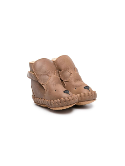 Donsje Babies' Kapi Classic Bear Boots In Brown