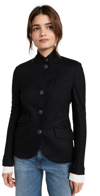 Rag & Bone Slade Wool Stand-collar Blazer In Black