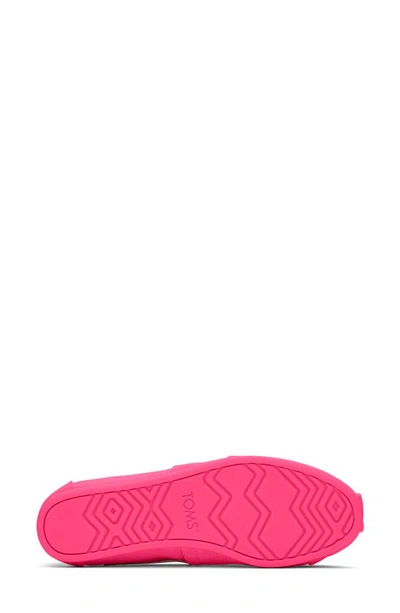 Toms Alpargata Slip-on In Neon Pink